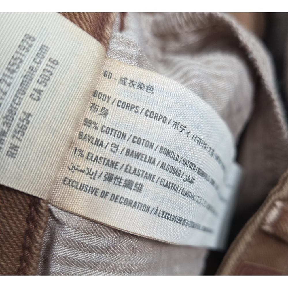 Hollister Curvy High Rise Mom Jean Brown 9R Vintage Stretch Tapered Leg Comfort - Picture 5 of 8